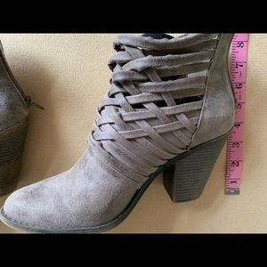 Taupe booties. Size 11